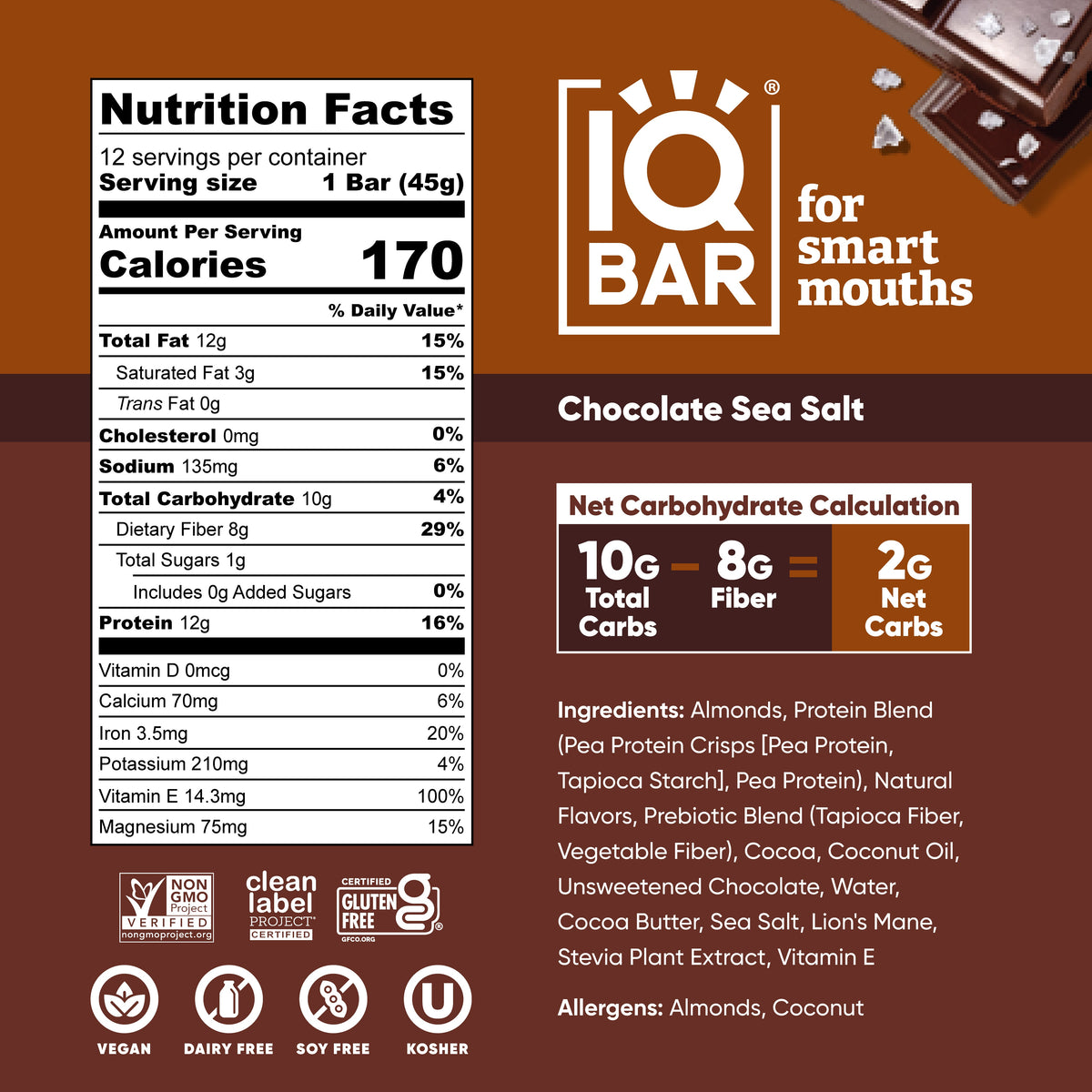 Chocolate Sea Salt (12 Bars)