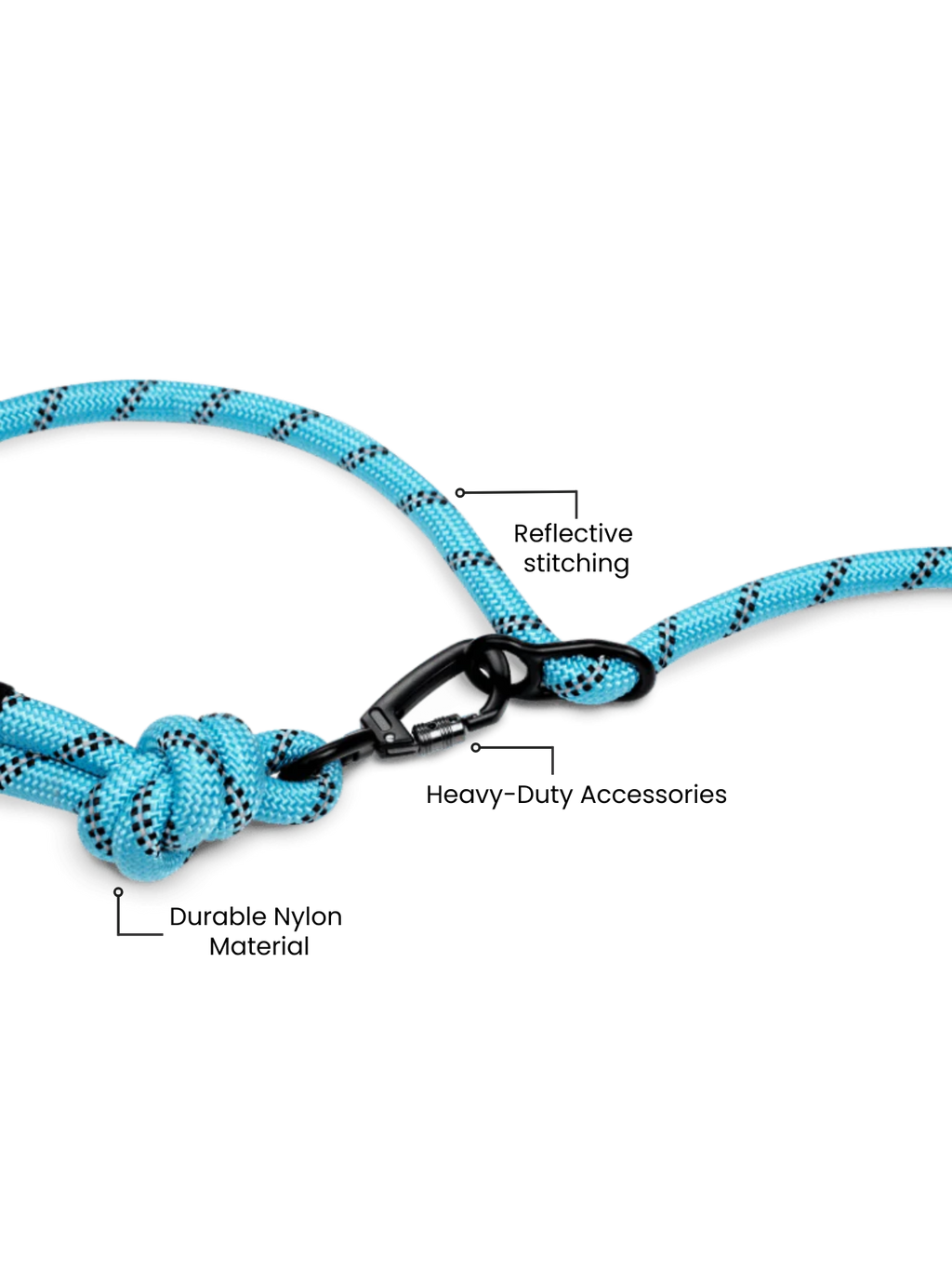 Aqua Blue Runners Hands-Free Dog Leash